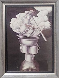 (П) Перминов Алексей Михайлович (г. р. 1972) - "Мироустройство". Джазовая серия. 2025. Масляные ...