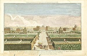 (П) Махаева Михаила Ивановича (около 1717 — 1770) - автор рисунка - Перспектива сада ...