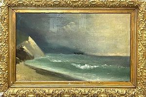 (П) Костанди Харлампий Дмитриевич (вторая половина 1860-х - после 1917) - Крымский пейзаж, кон ...