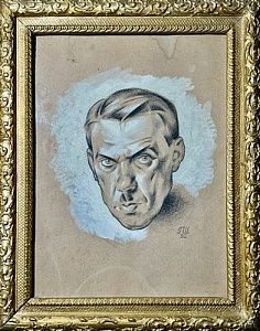 (М)* Пётр Митрофанович Шухмин (1894—1955) - Портрет Яковлева Василия Николаевича. 1932 г. ...