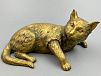 (П) Зажим для бумаг с пружинным механизмом. "Кот лежит". Кон. XIX — нач. XX вв.