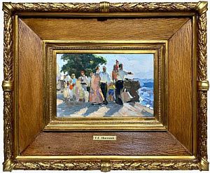 (М) Нисский Георгий Георгиевич (1903-1987) Севастополь. Приморский бульвар. 1956 г.