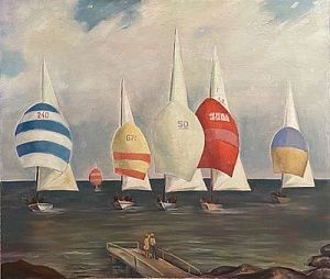 (М)* Санакоев Станислав Иванович (1947 г.р.)Парусная регата. 1987 г.
