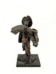 (П) Джузеппе Ренда (1859-1939) - Скульптура "Гармонист". Конец XIX - начало XX в. Мрамор, ...