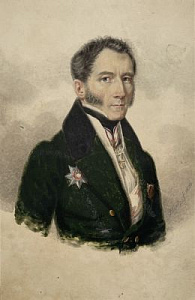 Андрей Иосиф Хинц (Hintz) Портретная миниатюра. 1836 г.