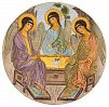 (П) Блюдо «Святая Троица». XX в. Керамика. Диаметр - 42 см.