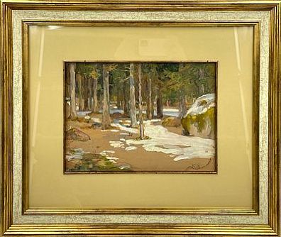 (П) Цейдлер Клара (Антония Агнес Клара) Федоровна (1870-1951) Опушка леса ранней весной. 1910-е гг.