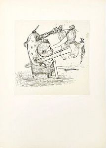 (М) Сальвадор Дали (1904-1989) - Жажда мягкости. Иллюстрация к изданию 1934 года поэмы графа ...