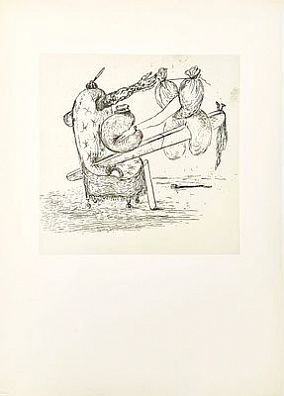 (М) Сальвадор Дали (1904-1989) - Жажда мягкости. Иллюстрация к изданию 1934 года поэмы графа ...