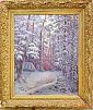 (П) Неизвестный художник - Зимний пейзаж. 1941 г. Холст, масло. 61 х 49 см (по холсту) Подпись ...