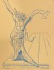 (П) Макс Эрнст (Max Ernst, 1891–1976)Электра (Elektra). 1959 г. Бумага, цветная ксилография на желтой веленевой бумаге Canson Montgolfier. 31 х 24,5 см