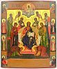 (П) Большой размер. Икона. Спас на троне. Ярославская школа. Первая половина XIX в.