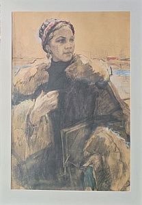 (П)* [Приписывается] Острова Лия Александровна (1913–2009) - Автопортрет. Середина XX в. ...