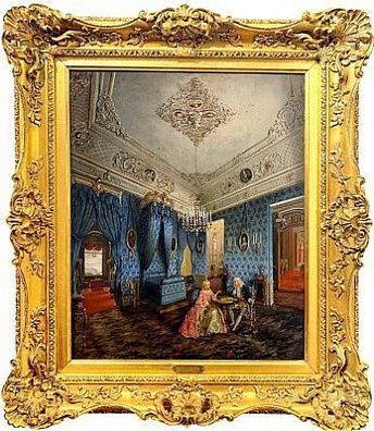 (М) Тутукин Петр Васильевич (1819-1900) - За игрой в шахматы. 1860 г. Картон, масло. 55 х 46,4 ...