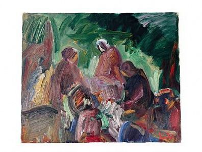 (П) Эрик Ло Охлквист (1914 - 2004) - Родос. 1960-е гг. Холст, масло. 61 х 50 см ПОДПИСЬ: в ...
