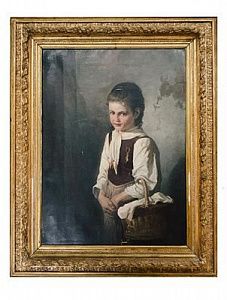 (П) Неизвестный художник - Портрет девочки. Конец XIX в. Холст, масло. 53 × 71 см Имеются ...
