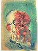 (П) Лукка Валерий Николаевич (г.р. 1945) - Автопортрет. 1997 г. Бумага, темпера. 31 х 22 см. ...