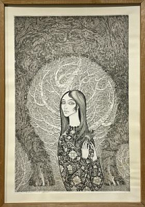 Утенков Демьян Михайлович (1948-2014) Иллюстрация к лирике Хафиза. 1974 г.