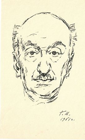 Верейский Георгий Семёнович (1886-1962) Автопортрет. 1961 г.