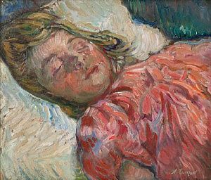 (М) [ТОП-ЛОТ] Тархов Николай Александрович (1871-1930) Сын спит. Конец 1900-х - начало 1910-х годов.