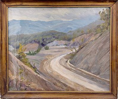 (П) Рубин Ефим Евсеевич (1919 – 1992). - Дорога в горах. 1971 г. Холст, масло 60 х 50 см