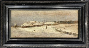 Неизвестный художник Зимний пейзаж. 1880-е гг.