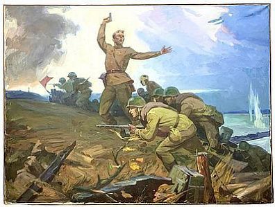 *Малик Леонид Ананиевич (1913-1992) - Подвиг М.С. Мончака при форсировании Днепра в октябре ...