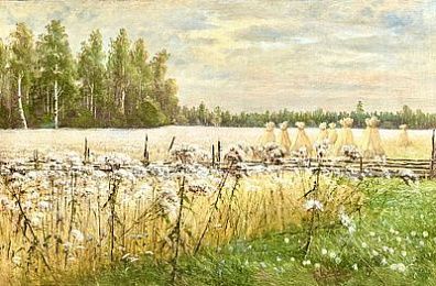 (М) Цигус Павел (конец XIX - начало XX) - У околицы. Сныть-трава. 1903 г. Холст, масло. 57,8 х ...