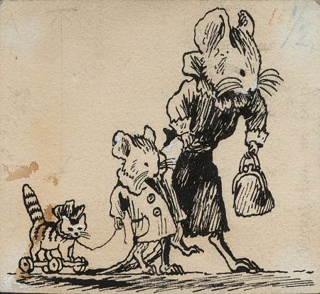 Конашевич Владимир Михайлович (1888-1963) Глупый мышонок. Иллюстрация к сказке С.Я. Маршака "Сказка о глупом мышонке".