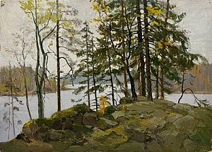 (П) Кранц Владимир Павлович (1913–2003)На Валааме. 1983 г.
