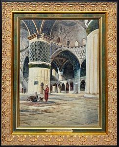 Петров Владимир Константинович (1880-1935) - Интерьер мечети Султанахмет. Стамбул. 1930 г. ...