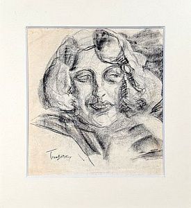 (М) Трубецкой Павел Петрович (1866-1939) Портрет мужчины. 