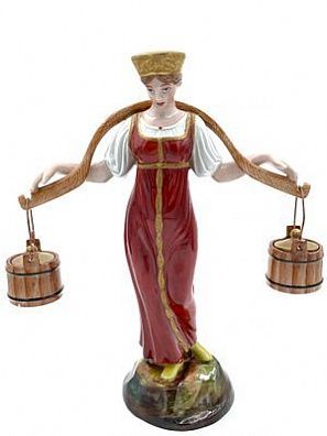 (П) Фигура «Водоноска». автор модели С.С. Пименов (1784-1833), Россия, ЛФЗ, кон. 1990-х-нач. 2000-х гг.