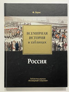 Лурье Ф. Всемирная история в таблицах. Россия. СПб. Издательство Библиотека журнала Всемирный следопыт 2006 г. 272 с.