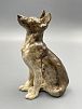 (П) Статуэтка "Щенок овчарки", автор Е. Гуревич, 
  Конаковский фаянсовый завод им. М.И. Калинина (ЗиК Конаково), СССР, 1965 гг.