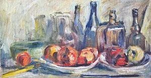 (М) Ротанов Николай Михайлович (1940-2010)Натюрморт с яблоками. 2006 г.