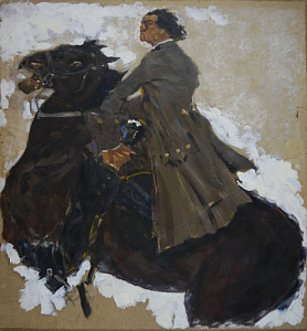 Езучевский Михаил Дмитриевич (1880-1928) Император Петр Великий на коне. 1900-е – начало 1910-х гг.