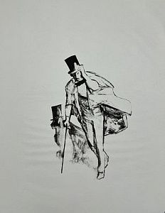 (М) Горяев Виталий Николаевич (1910 - 1982)Пушкин идет по Петербургу. 1970-е гг.