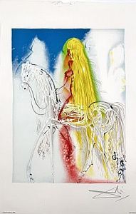 (П) Дали Сальвадор (1904-1989) - Леди Годива, 1983 г. 56 × 36,5 см Работа является частью серии ...