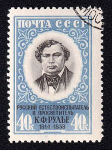 1958. 100 лет со дня смерти К.Ф. Рулье. 40 к.