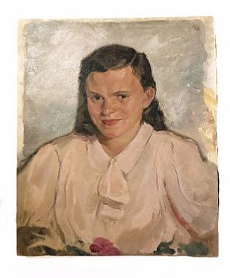 (П) Зверев Василий Александрович (1883-1942) - Портрет актрисы ленинградского театра. 1930-е ...