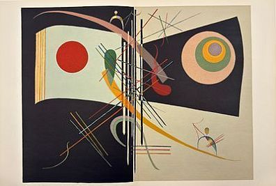 (П) Кандинский Василий Васильевич (1866 - 1944) - Два флага, издание "DLM". 1969 г. Бумага, ...