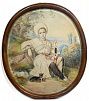 (М) Василенко Иван Д. (1840-е-1860-е гг.) Портрет мальчика в белой черкеске. 1850-е-1860-е гг.