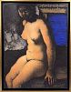 (П) Михайлов Вячеслав Саввич (1945 г.р.) - Сидящая у окна. 2023 г. Холст, левкас, акрил. 60 х ...