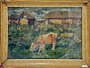 (М) Туржанский Леонард Викторович (1875-1945)Сельский пейзаж с коровой.