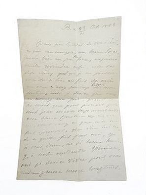 (П) Письмо императрице Марии Федоровне. 1823 г. Письмо на французском языке с вложением ...