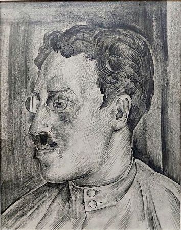Соколов-Скаля Павел Петрович (1899-1961) Портрет искусствоведа А.Сидорова (?)