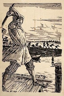 [Мир Искусства] Билибин Иван Яковлевич (1876-1942) - Иллюстрация к роману А.Н.Толстого "Петр ...
