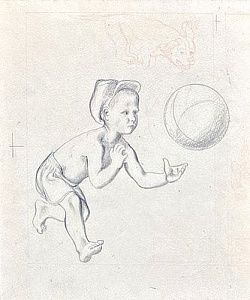 [Круг Лебедева] Пахомов Алексей Федорович (1900—1973)Мяч. 1926 г.