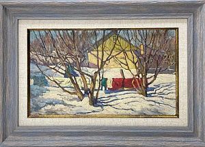 (П) Горобец Павел Матвеевич (1905–1974) Зимнее утро. 1938 г.